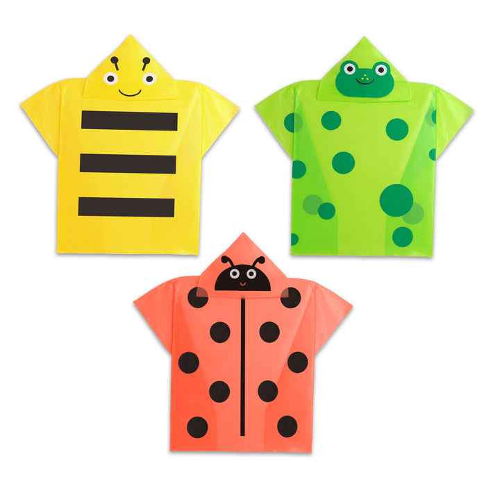 Kidoki Garden Friends Rain Ponchos