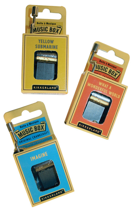 Yellow Submarine Crank Music Box