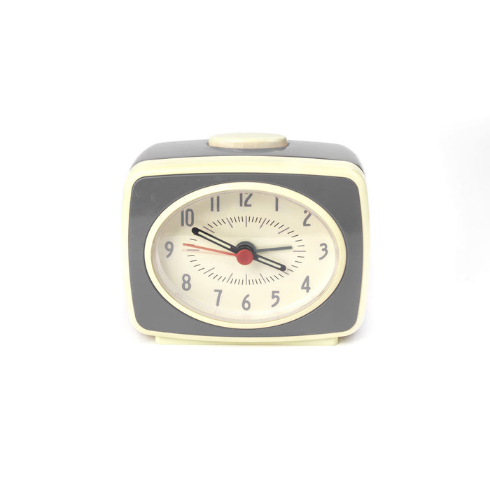 Small Classic Alarm Clock Grey