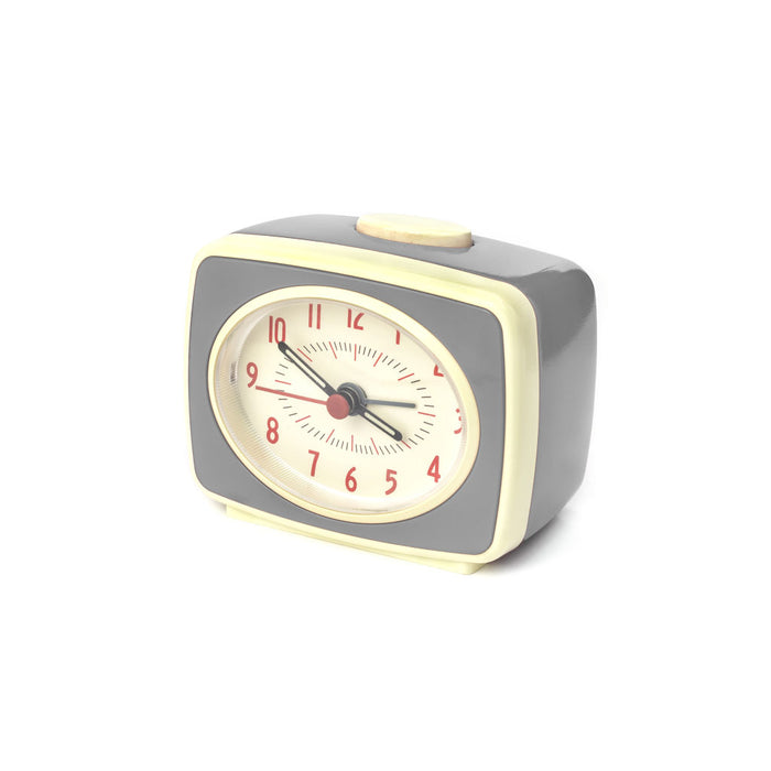 Small Classic Alarm Clock Grey