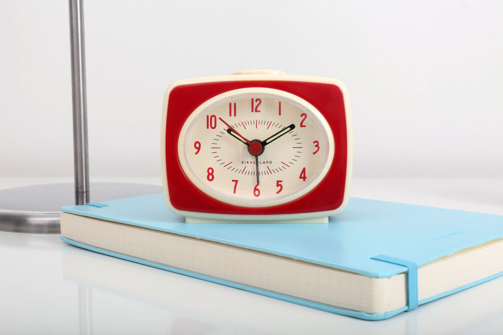 Small Classic Alarm Clock Red