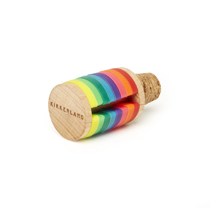 Rainbow Wine Rings + Stopper