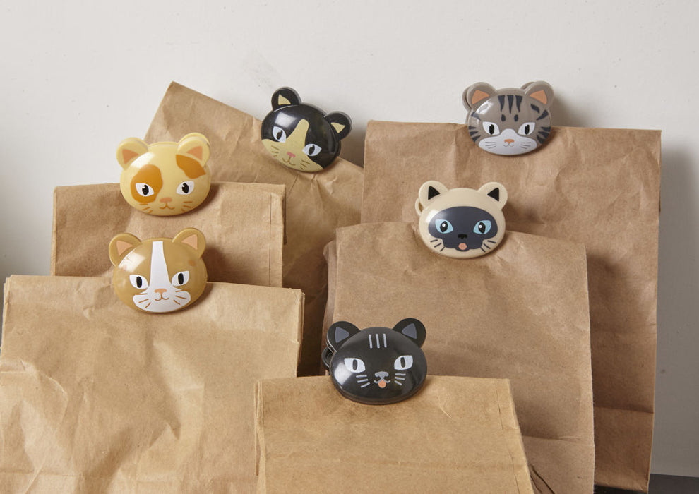 CAT BAG CLIPS S/6