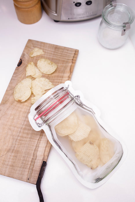 Zipper Mason Jar Bag Medium