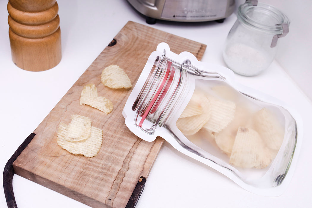 Zipper Mason Jar Bag Medium