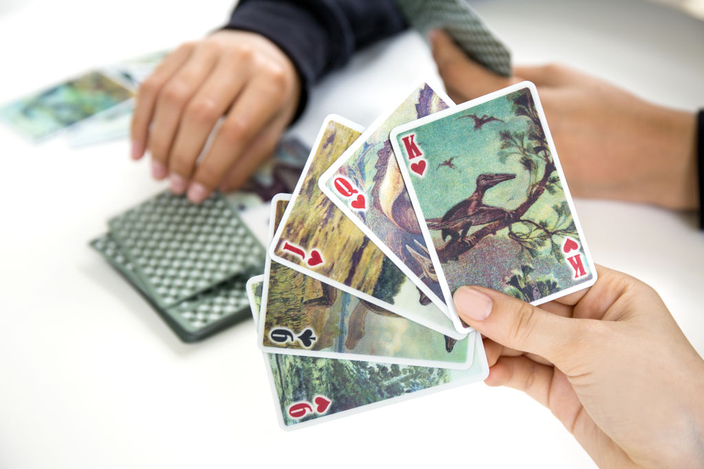 3-D Dinosaur Playing Cards