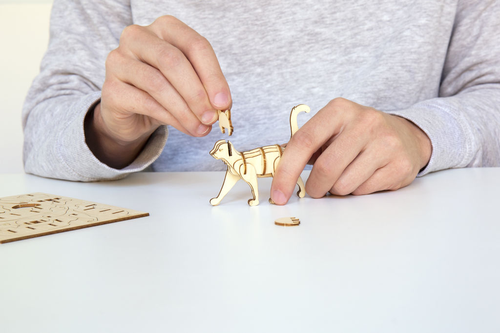 Cat 3D Wooden Puzzle