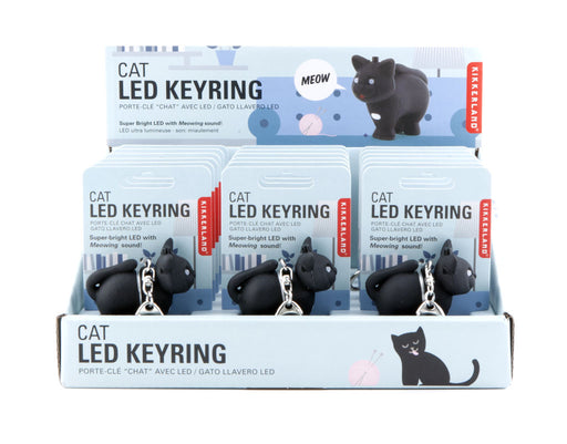 Cat Led Keychain Carded/CDU