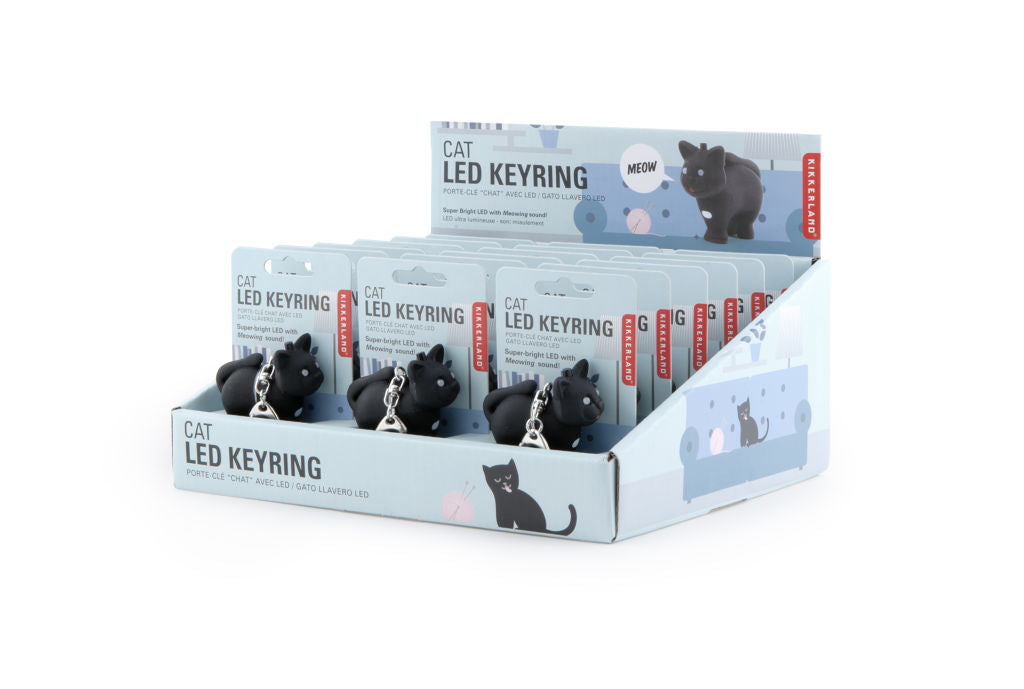 Cat Led Keychain Carded/CDU