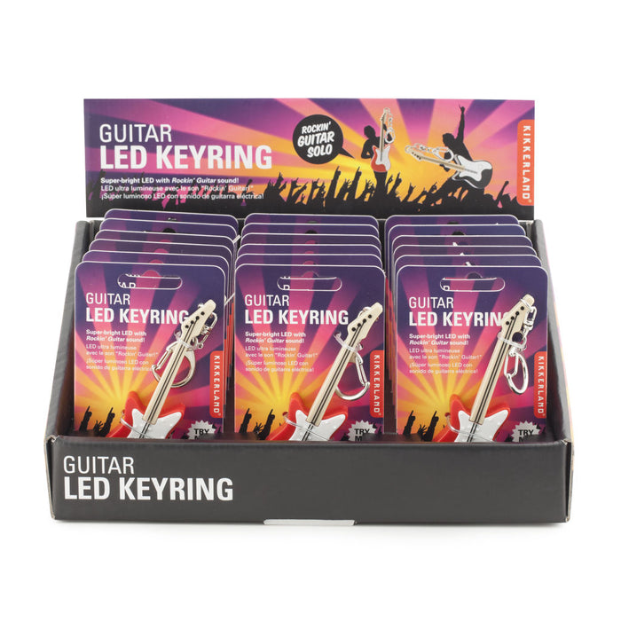 Guitar Keychain Asst Red/Black