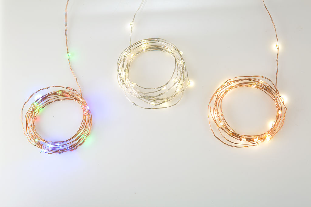 Copper String Battery Lights