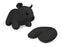 Zip And Flip Bear Head Rest Black